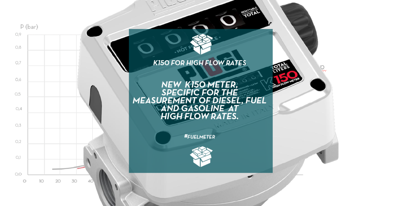 K150 high flow meter piusi