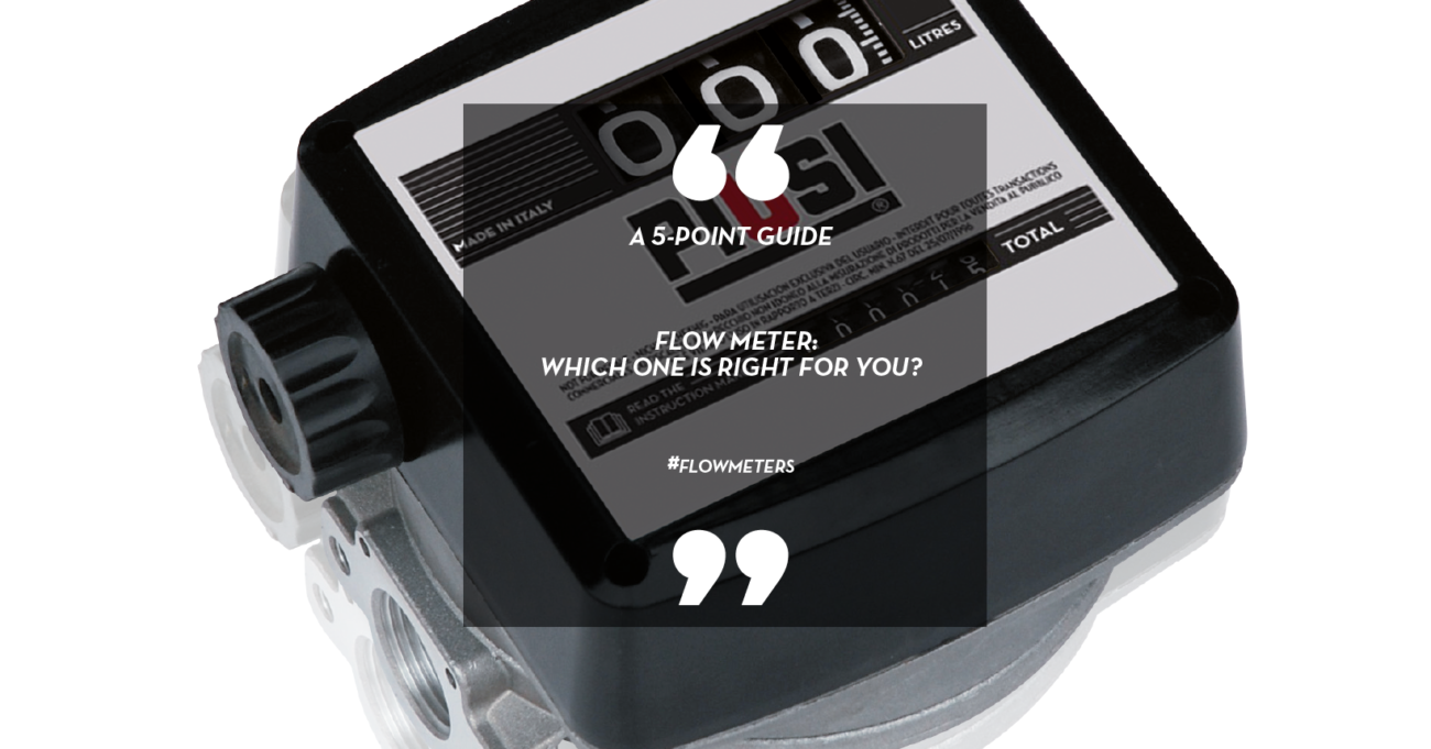 Piusi flow meter which one is right for you