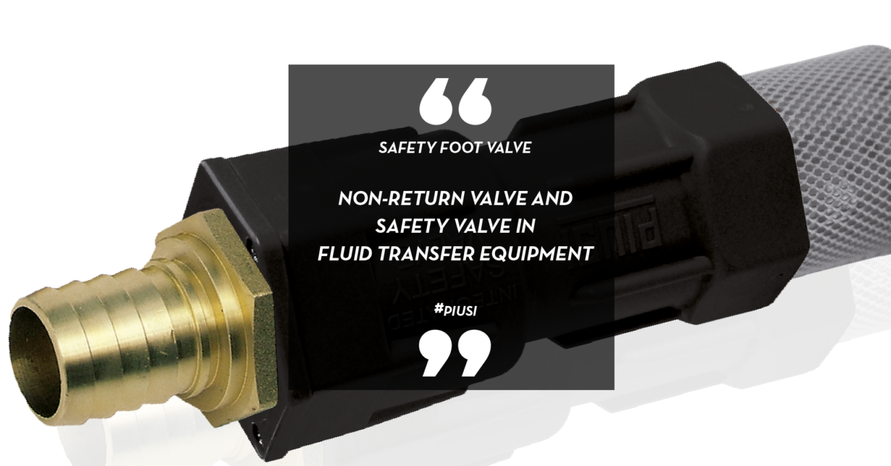 Safety foot valve