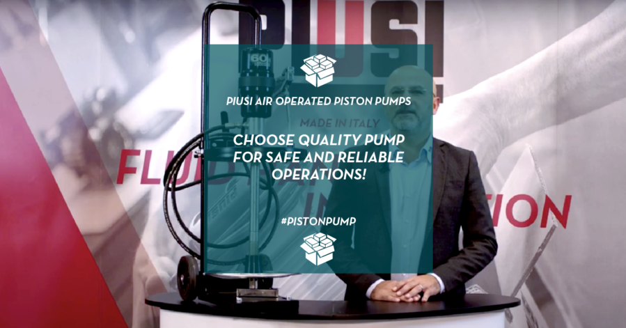 Piusi piston pumps oil grease